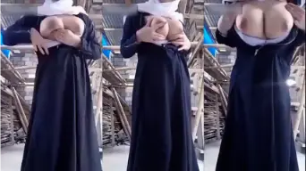 Hijab Ukhti Daun Masih Muda Toket Gede Bulat Video by PornOne